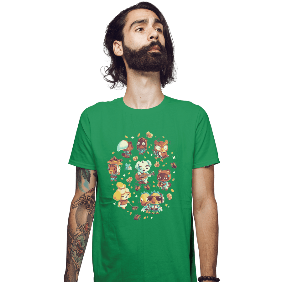 Shirts Fitted Shirts, Mens / Small / Irish Green Tarantula Island