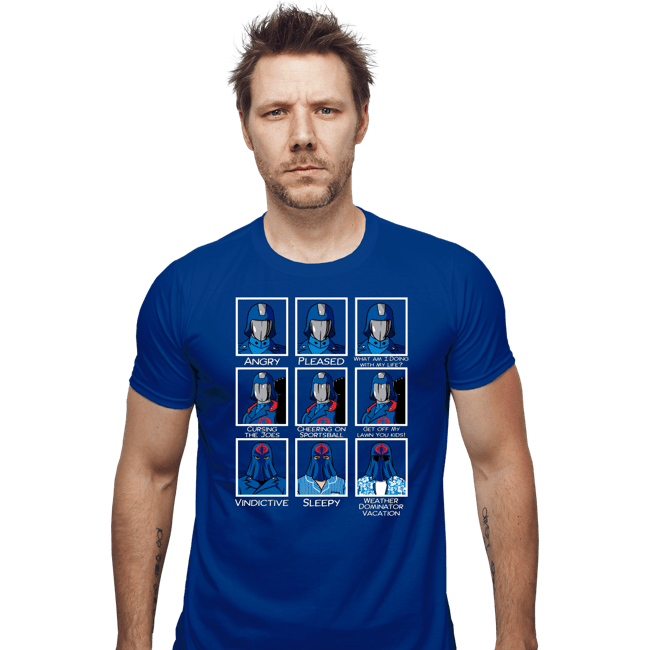 Daily_Deal_Shirts Fitted Shirts, Mens / Small / Royal Blue The Many Faces of Cobra Commander