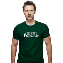Load image into Gallery viewer, Secret_Shirts Fitted Shirts, Mens / Small / Irish Green Hobbit And Dragon
