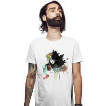 Load image into Gallery viewer, Secret_Shirts Fitted Shirts, Mens / Small / White Howl Watercolors
