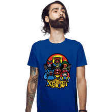 Load image into Gallery viewer, Daily_Deal_Shirts Fitted Shirts, Mens / Small / Royal Blue The X-Puppet Show
