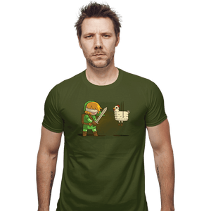 Shirts Fitted Shirts, Mens / Small / Military Green Hylian Pinata