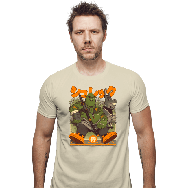 Secret_Shirts Fitted Shirts, Mens / Small / Sand Samurai Shrek
