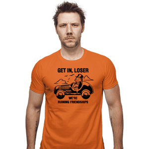 Secret_Shirts Fitted Shirts, Mens / Small / Orange Uncle Pennybags