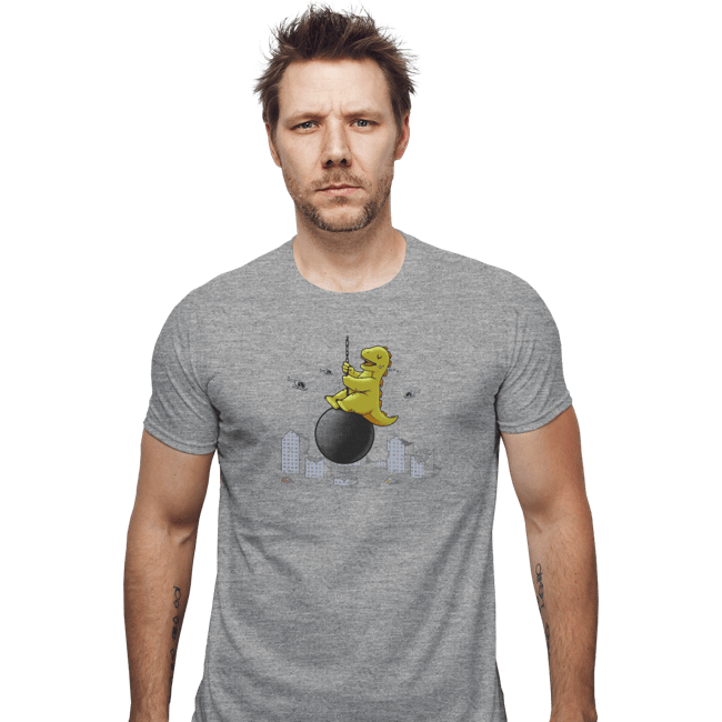 Shirts Fitted Shirts, Mens / Small / Sports Grey Wrecking Ball