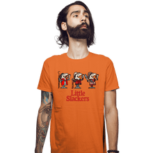 Load image into Gallery viewer, Daily_Deal_Shirts Fitted Shirts, Mens / Small / Orange Little Slackers

