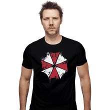 Load image into Gallery viewer, Shirts Fitted Shirts, Mens / Small / Black Umbrella Corp

