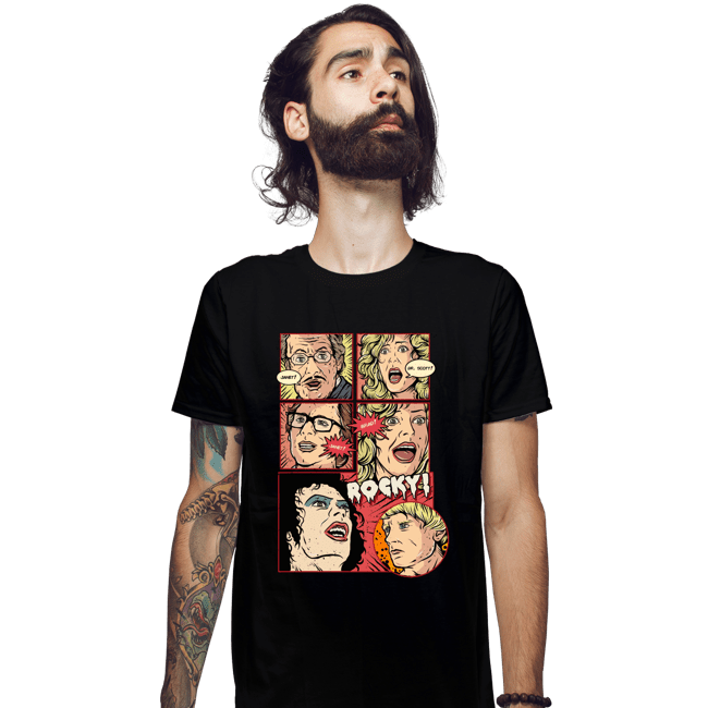 Daily_Deal_Shirts Fitted Shirts, Mens / Small / Black Janet, Dr. Scott, Janet, Brad, Rocky!