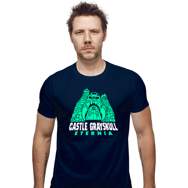 Secret_Shirts Fitted Shirts, Mens / Small / Navy Grayskull