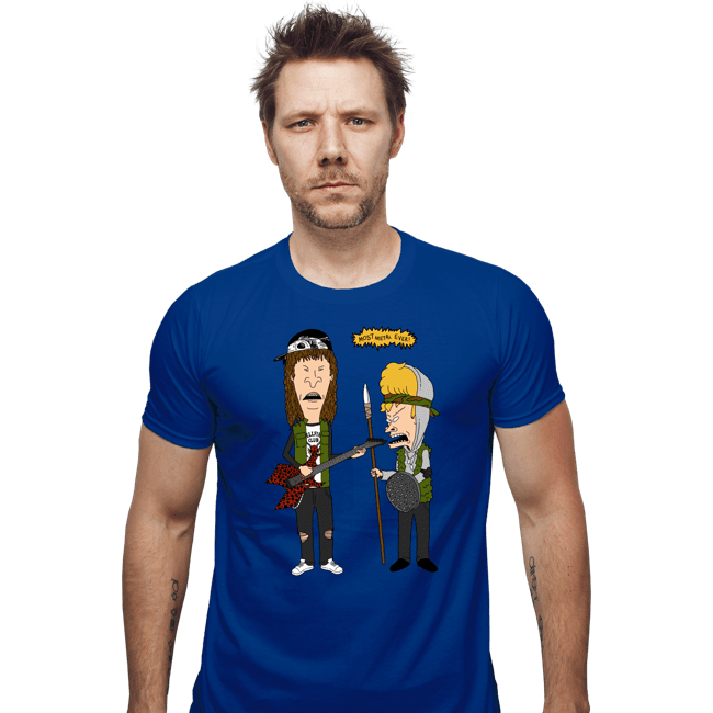 Daily_Deal_Shirts Fitted Shirts, Mens / Small / Royal Blue Most Metal Ever
