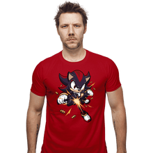 Load image into Gallery viewer, Daily_Deal_Shirts Fitted Shirts, Mens / Small / Red PG-13 Hedgehog

