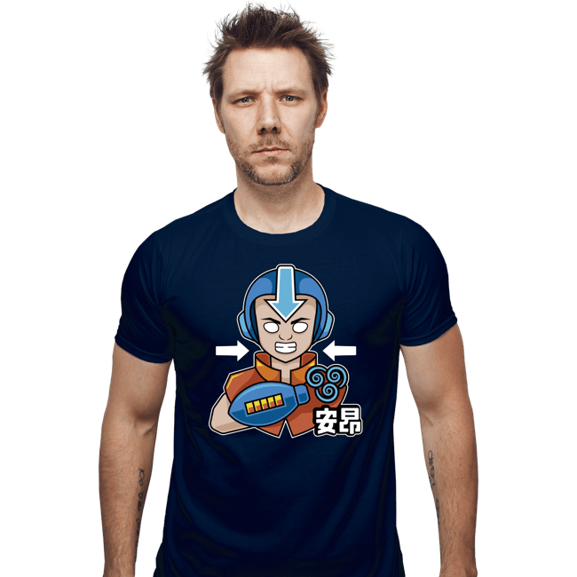 Shirts Fitted Shirts, Mens / Small / Navy Aang Man