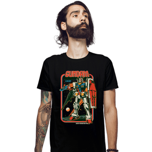 Secret_Shirts Fitted Shirts, Mens / Small / Black Retro Gundam