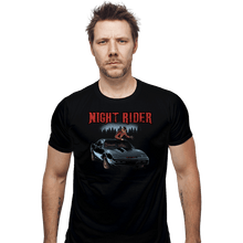 Load image into Gallery viewer, Secret_Shirts Fitted Shirts, Mens / Small / Black Night Rider Tee
