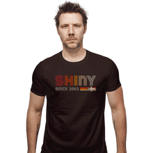 Load image into Gallery viewer, Daily_Deal_Shirts Fitted Shirts, Mens / Small / Dark Chocolate Shiny Since 2002
