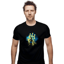Load image into Gallery viewer, Shirts Fitted Shirts, Mens / Small / Black Uranus Art
