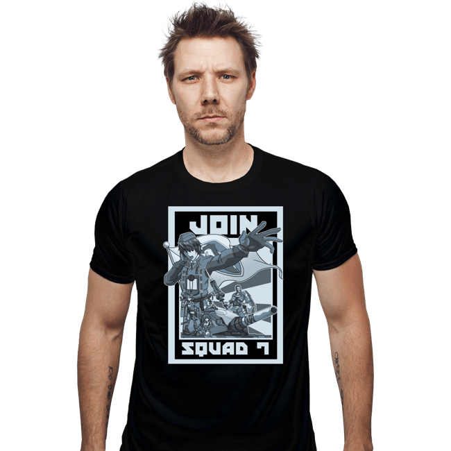 Shirts Fitted Shirts, Mens / Small / Black Join Squad 7