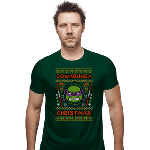 Shirts Fitted Shirts, Mens / Small / Irish Green Donatello Christmas
