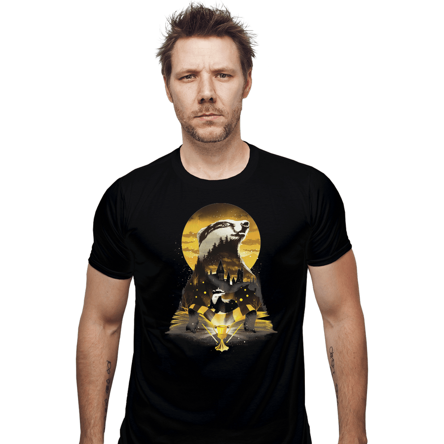 Shirts Fitted Shirts, Mens / Small / Black House Of Hufflepuff