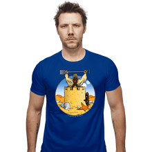 Load image into Gallery viewer, Shirts Fitted Shirts, Mens / Small / Royal Blue Sand Castle People
