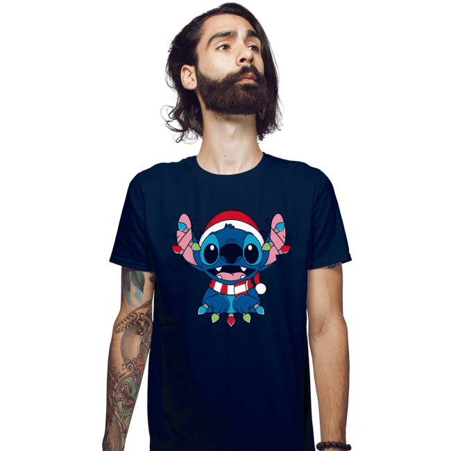 Secret_Shirts Fitted Shirts, Mens / Small / Navy Ohana Christmas Holiday