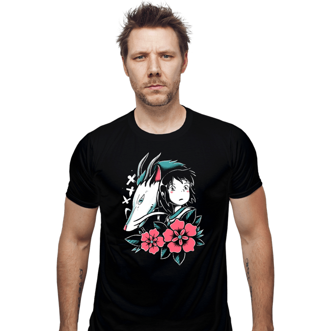 Daily_Deal_Shirts Fitted Shirts, Mens / Small / Black The Girl and the Dragon!