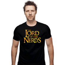 Load image into Gallery viewer, Daily_Deal_Shirts Fitted Shirts, Mens / Small / Black Lord Of The Nerds
