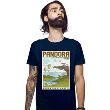 Load image into Gallery viewer, Shirts Fitted Shirts, Mens / Small / Navy Visit Pandora

