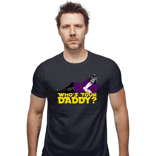 Daily_Deal_Shirts Fitted Shirts, Mens / Small / Dark Heather Who's Your Daddy
