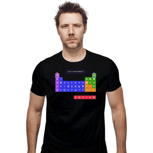 Secret_Shirts Fitted Shirts, Mens / Small / Black Periodic Table of Power-ups