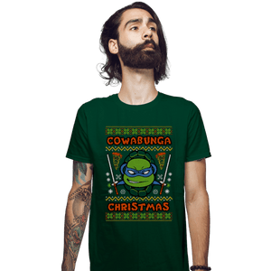 Shirts Fitted Shirts, Mens / Small / Irish Green Leonardo Christmas