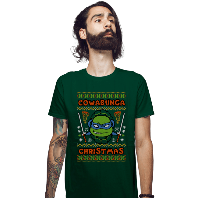 Shirts Fitted Shirts, Mens / Small / Irish Green Leonardo Christmas