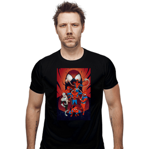 Daily_Deal_Shirts Fitted Shirts, Mens / Small / Black Spider Wars