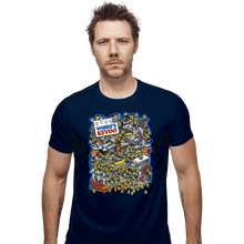 Load image into Gallery viewer, Secret_Shirts Fitted Shirts, Mens / Small / Navy Where&#39;s Kevin
