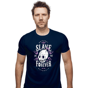 Shirts Fitted Shirts, Mens / Small / Navy Slave Forever