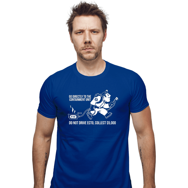 Secret_Shirts Fitted Shirts, Mens / Small / Royal Blue Go Directly To Ecto!