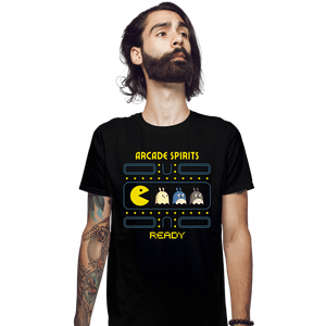 Secret_Shirts Fitted Shirts, Mens / Small / Black Arcade Spirits