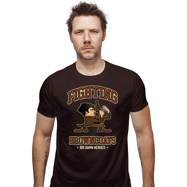 Daily_Deal_Shirts Fitted Shirts, Mens / Small / Dark Chocolate Fighting Browncoats
