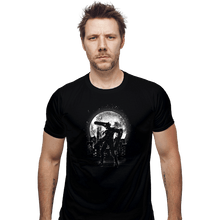Load image into Gallery viewer, Shirts Fitted Shirts, Mens / Small / Black Moonlight Chainsaw
