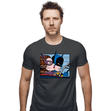 Load image into Gallery viewer, Shirts Fitted Shirts, Mens / Small / Charcoal In The Batmobile
