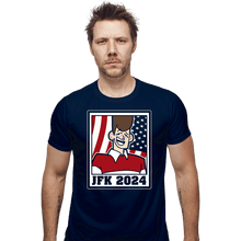 Load image into Gallery viewer, Shirts Fitted Shirts, Mens / Small / Navy Clone High President
