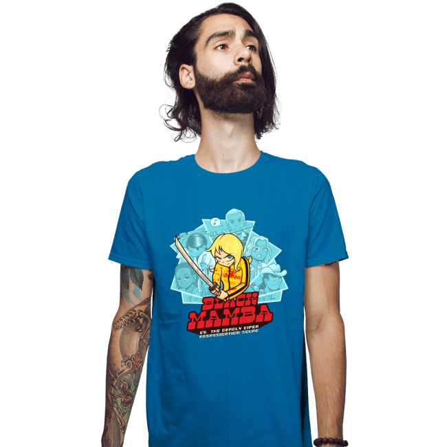 Daily_Deal_Shirts Fitted Shirts, Mens / Small / Sapphire Black Mamba vs Deadly Vipers