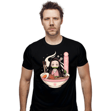 Load image into Gallery viewer, Shirts Fitted Shirts, Mens / Small / Black Nezuko Ramen
