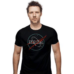 Shirts Fitted Shirts, Mens / Small / Black Neon NASA