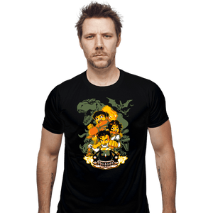 Shirts Fitted Shirts, Mens / Small / Black Cadillacs and Dinosaurs Heroes