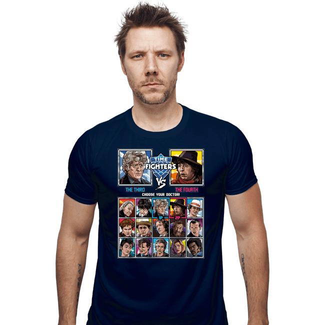 Daily_Deal_Shirts Fitted Shirts, Mens / Small / Navy Time Fighters 3rd vs 4th