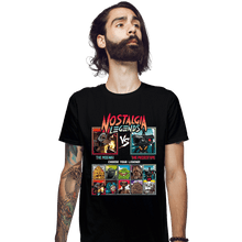 Load image into Gallery viewer, Daily_Deal_Shirts Fitted Shirts, Mens / Small / Black Nostalgia Legends
