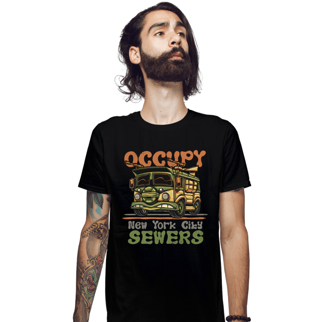 Daily_Deal_Shirts Fitted Shirts, Mens / Small / Black The Turtle Van