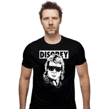 Load image into Gallery viewer, Shirts Fitted Shirts, Mens / Small / Black They Disobey
