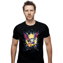 Load image into Gallery viewer, Daily_Deal_Shirts Fitted Shirts, Mens / Small / Black Shattered Glass
